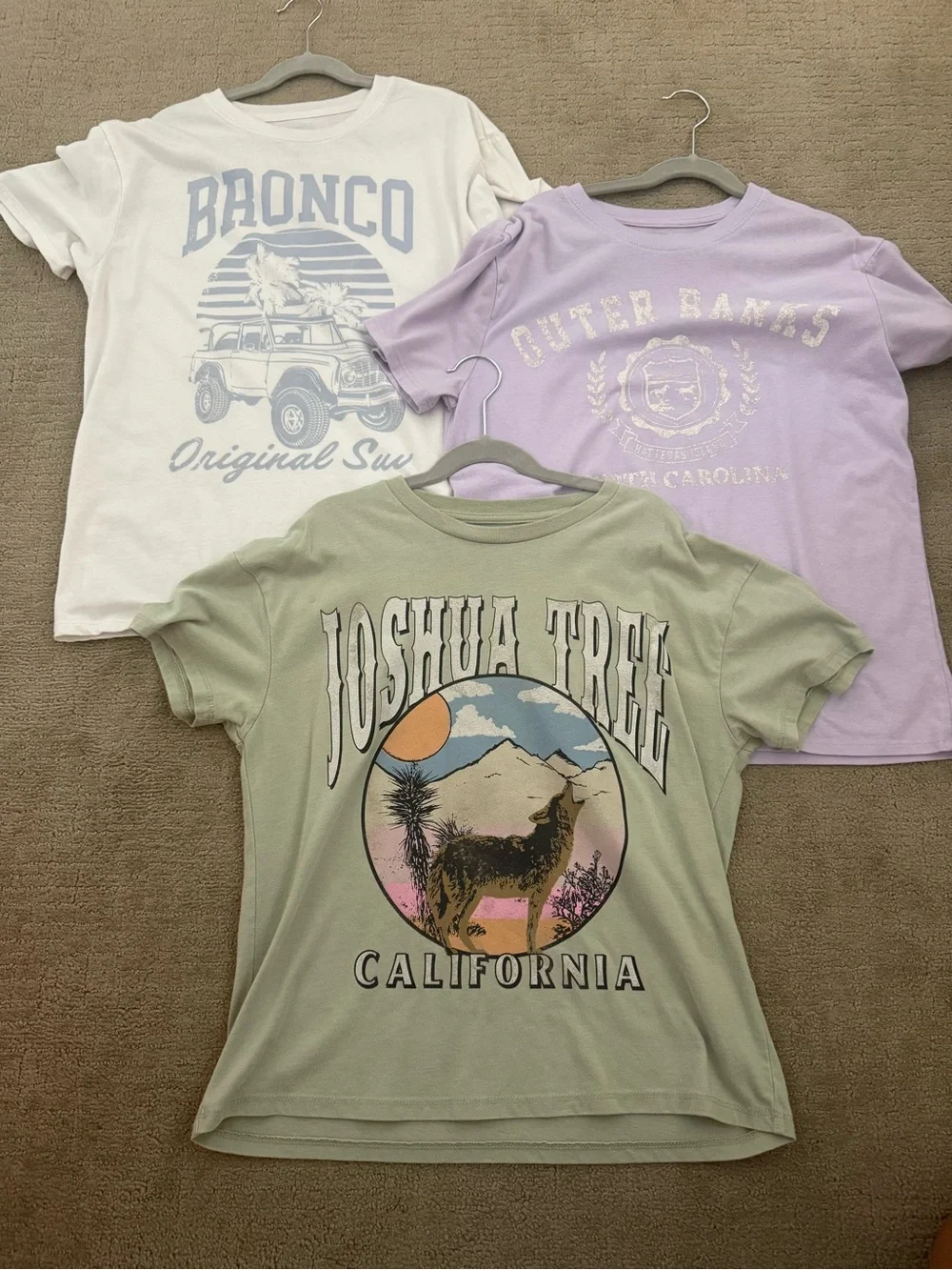 art class 3 t-shirts Large, Large, and Extra large